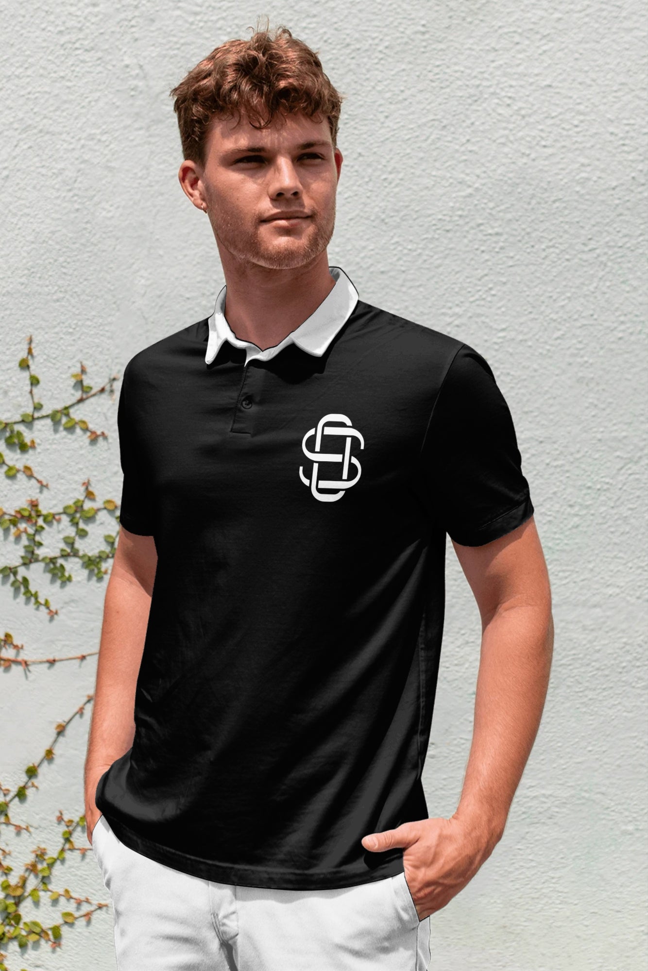 Siyah Polo Tişört – S Monogram Edition